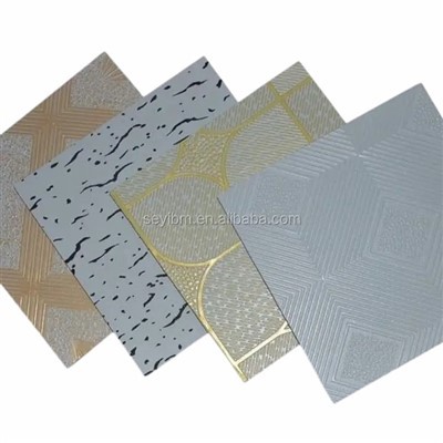 Film gaufré en PVC supérieur de la Chine pour l'usine de carreaux de gypse laminés en PVC